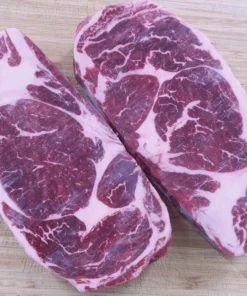 Alternative view of U.S.D.A Angus Prime Ribeye