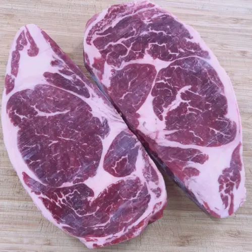 Alternative view of U.S.D.A Angus Prime Ribeye
