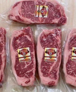 Alternative view of U.S.D.A Angus Prime Striploin
