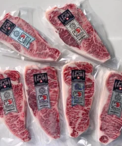 Alternative view of Wagyu Furano Striploin A4