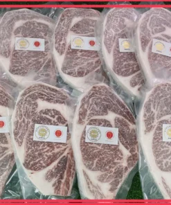Alternative view of Wagyu Kobe Ribeye A4 ( Kobe แท้ 100% )