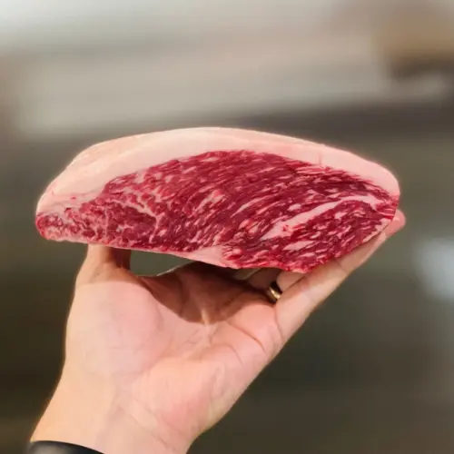 Alternative view of Picanha Wagyu Australia MB 4-5 (พิคานย่า)