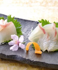 Alternative view of Madai Skin on fillet with collar (ปลามาได)