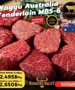 Wagyu Australia Tenderloin Mb5-6