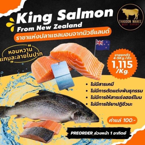 King Salmon นิวซีแลนด์ แซลมอนพรีเมียมจากแหล่งน้ำบริสุทธิ์