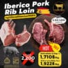 Iberico Pork Rib Loin หมูดำไอเบอริโค่สเปนแท้ 100% จาก LEGADO IBÉRICO เนื้อส่วนสันนอกติดซี่โครงลายไขมันสวย เหมาะสำหรับสเต๊ก พอร์คชอป และเมนูย่างพรีเมียม