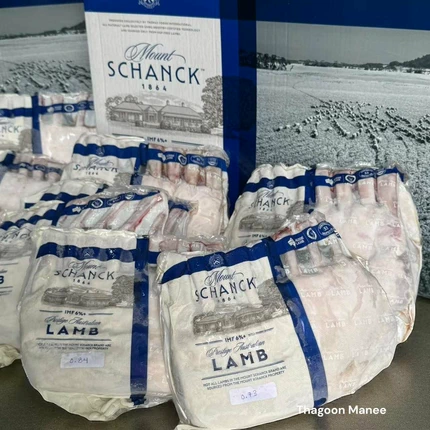 ซี่โครงแกะออสเตรเลีย Mount Schanck 1864 Lamb Rack Cap Off