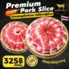 Premium Pork Slice สันคอหมูคัดพิเศษ สำหรับยากินิกุและชาบู