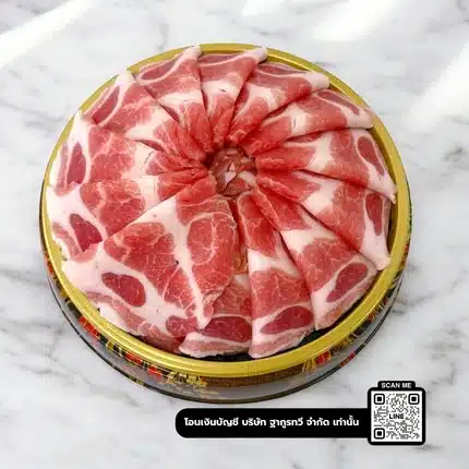Premium Pork Slice สันคอหมูคัดพิเศษ สำหรับยากินิกุและชาบู
