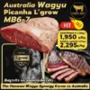 เนื้อออสเตรเลียวากิว พิคานย่า L'grow MB6-7 วัตถุดิบระดับพรีเมียม
