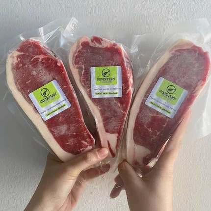 เนื้อสันนอก แบล็คแองกัส นิวซีแลนด์ มาตรฐาน Grass-Fed เกรด Prime Steer
