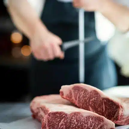 Wagyu Australia Striploin MB8-9 เนื้อวากิวสันนอก