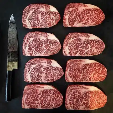 เนื้อ Wagyu Australia Ribeye MB9 พรีเมียม