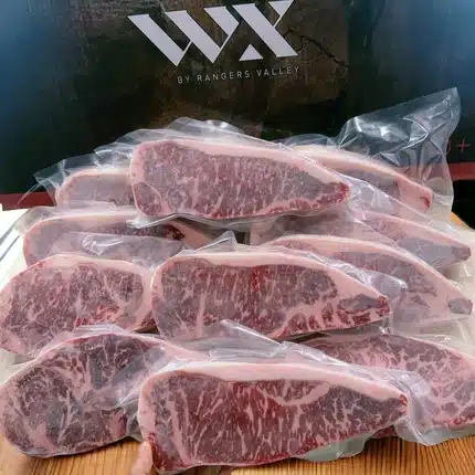 Wagyu Australia Striploin MB5 แบรนด์ WX by Ranger Valley