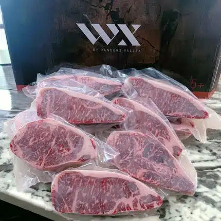 Wagyu Australia Striploin MB5 แบรนด์ WX by Ranger Valley