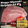 เนื้อวากิวมิยาซากิ สันนอก (Wagyu Miyazaki Striploin) เกรด A5