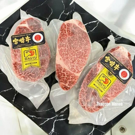 Wagyu Miyazaki Tenderloin A5 เนื้อวากิวสันในระดับพรีเมียมจากญี่ปุ่น