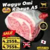 เนื้อวากิวโอมิ ริบอาย A5 (Wagyu Omi Ribeye A5)